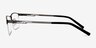 Algorithm Gray MetalEyeglass Frames from EyeBuyDirect, Side View