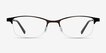 Pearl Brown MetalEyeglass Frames from EyeBuyDirect, Front View