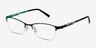 Pearl Brown MetalEyeglass Frames from EyeBuyDirect, Angle View