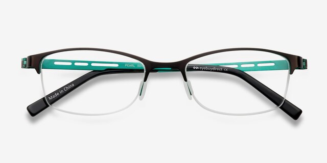 Pearl Brown MetalEyeglass Frames from EyeBuyDirect, Closed View