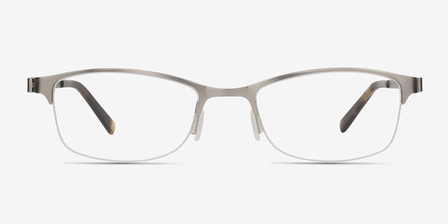 Pearl Silver MetalEyeglass Frames from EyeBuyDirect, Front View