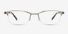 Pearl Silver MetalEyeglass Frames from EyeBuyDirect, Front View