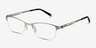 Pearl Silver MetalEyeglass Frames from EyeBuyDirect, Angle View