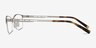 Pearl Silver MetalEyeglass Frames from EyeBuyDirect, Side View
