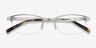 Pearl Silver MetalEyeglass Frames from EyeBuyDirect, Closed View