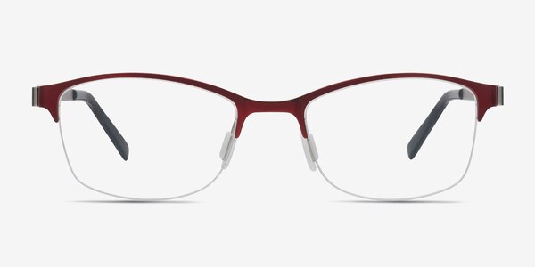 Pearl Rouge Métal Montures de lunettes de vue