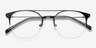 Ascent Black MetalEyeglass Frames from EyeBuyDirect, Closed View