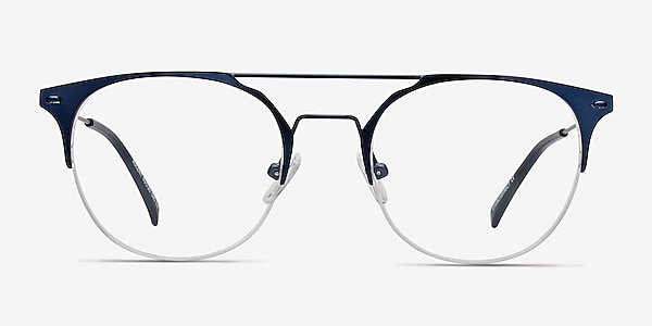 Ascent Navy Metal Eyeglass Frames