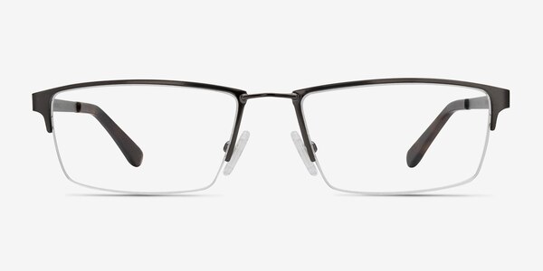 Bowler Gunmetal Metal Eyeglass Frames