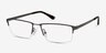 Bowler Gunmetal MétalMontures de lunettes de vue d'EyeBuyDirect, Vue d'Angle