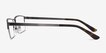 Bowler Gunmetal MetalEyeglass Frames from EyeBuyDirect, Side View