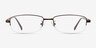 Limit Brown MetalEyeglass Frames from EyeBuyDirect, Front View