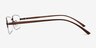 Limit Brown MetalEyeglass Frames from EyeBuyDirect, Side View