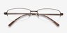 Limit Brown MetalEyeglass Frames from EyeBuyDirect, Closed View