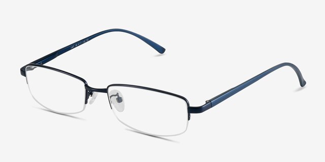 Limit Navy MetalEyeglass Frames from EyeBuyDirect, Angle View