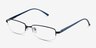 Limit Navy MetalEyeglass Frames from EyeBuyDirect, Angle View
