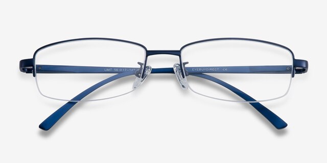 Limit Navy MetalEyeglass Frames from EyeBuyDirect, Closed View