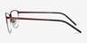 Silox Burgundy MetalEyeglass Frames from EyeBuyDirect, Side View