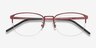 Silox Burgundy MetalEyeglass Frames from EyeBuyDirect, Closed View