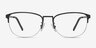 Silox Black MetalEyeglass Frames from EyeBuyDirect, Front View