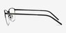 Silox Black MetalEyeglass Frames from EyeBuyDirect, Side View