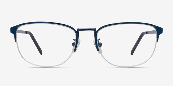 Silox Navy Metal Eyeglass Frames