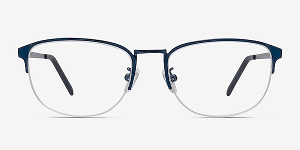 Silox Navy Metal Eyeglass Frames