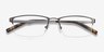 Furox Gunmetal MetalEyeglass Frames from EyeBuyDirect, Closed View