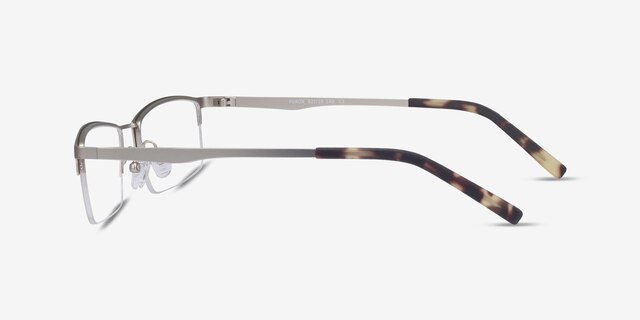 Furox Silver MetalEyeglass Frames from EyeBuyDirect, Side View