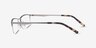 Furox Silver MetalEyeglass Frames from EyeBuyDirect, Side View