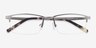 Furox Silver MetalEyeglass Frames from EyeBuyDirect, Closed View