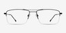 Creel Black MetalEyeglass Frames from EyeBuyDirect, Front View