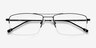 Creel Black MetalEyeglass Frames from EyeBuyDirect, Closed View