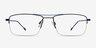 Creel Navy MetalEyeglass Frames from EyeBuyDirect, Front View