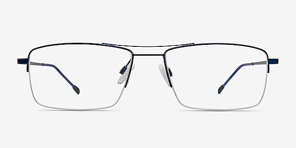 Creel Navy Metal Eyeglass Frames