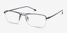 Creel Navy MetalEyeglass Frames from EyeBuyDirect, Angle View