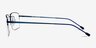 Creel Navy MetalEyeglass Frames from EyeBuyDirect, Side View