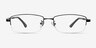 Promenade Black MetalEyeglass Frames from EyeBuyDirect, Front View