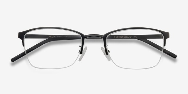 Argil Black MetalEyeglass Frames from EyeBuyDirect, Closed View