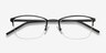 Argil Black MetalEyeglass Frames from EyeBuyDirect, Closed View