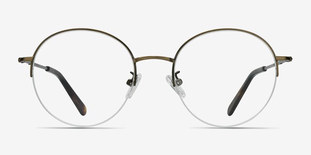 Albee Bronze MetalEyeglass Frames from EyeBuyDirect, Front View