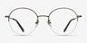 Albee Bronze MetalEyeglass Frames from EyeBuyDirect, Front View