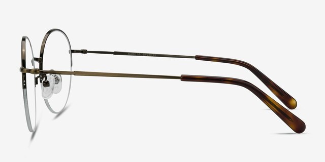 Albee Bronze MetalEyeglass Frames from EyeBuyDirect, Side View