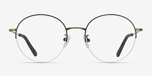 Albee Black Bronze Metal Eyeglass Frames