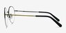Albee Black Bronze MetalEyeglass Frames from EyeBuyDirect, Side View