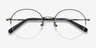 Albee Black Bronze MetalEyeglass Frames from EyeBuyDirect, Closed View