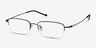 Strasse Black MetalEyeglass Frames from EyeBuyDirect, Angle View