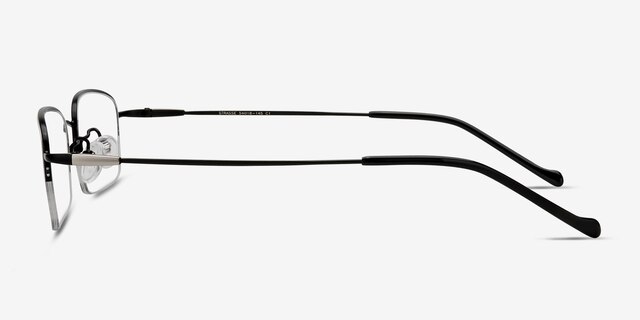 Strasse Black MetalEyeglass Frames from EyeBuyDirect, Side View