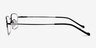 Strasse Black MetalEyeglass Frames from EyeBuyDirect, Side View