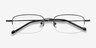 Strasse Black MetalEyeglass Frames from EyeBuyDirect, Closed View